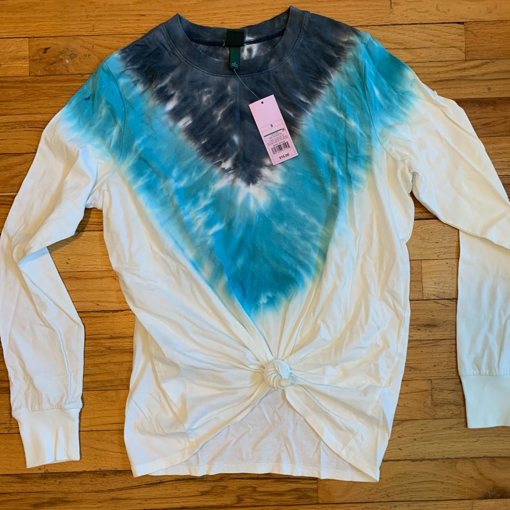 Tie-dyed Target long sleeve tee shirt.